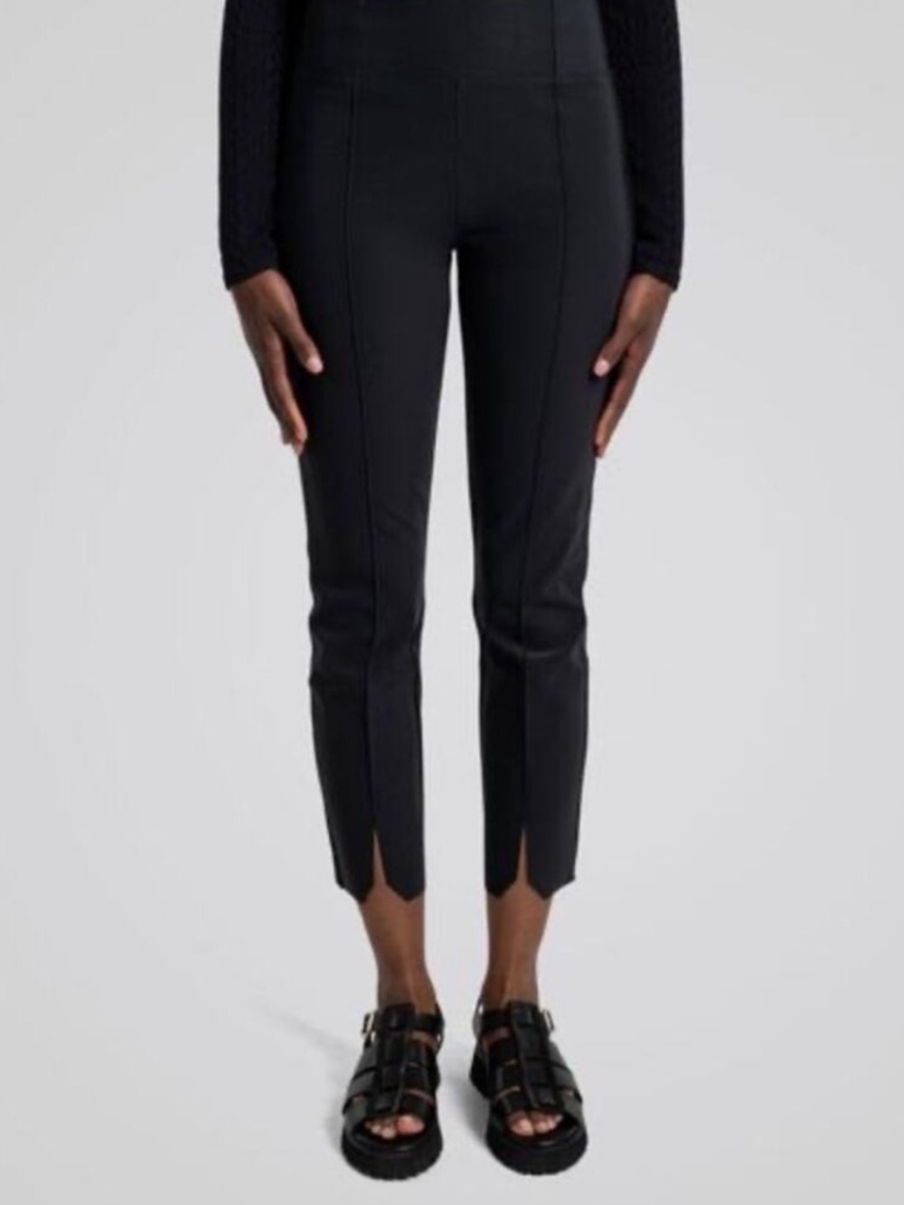 Epoque Black Women's Pull-On Straight Leg Pants Size 10